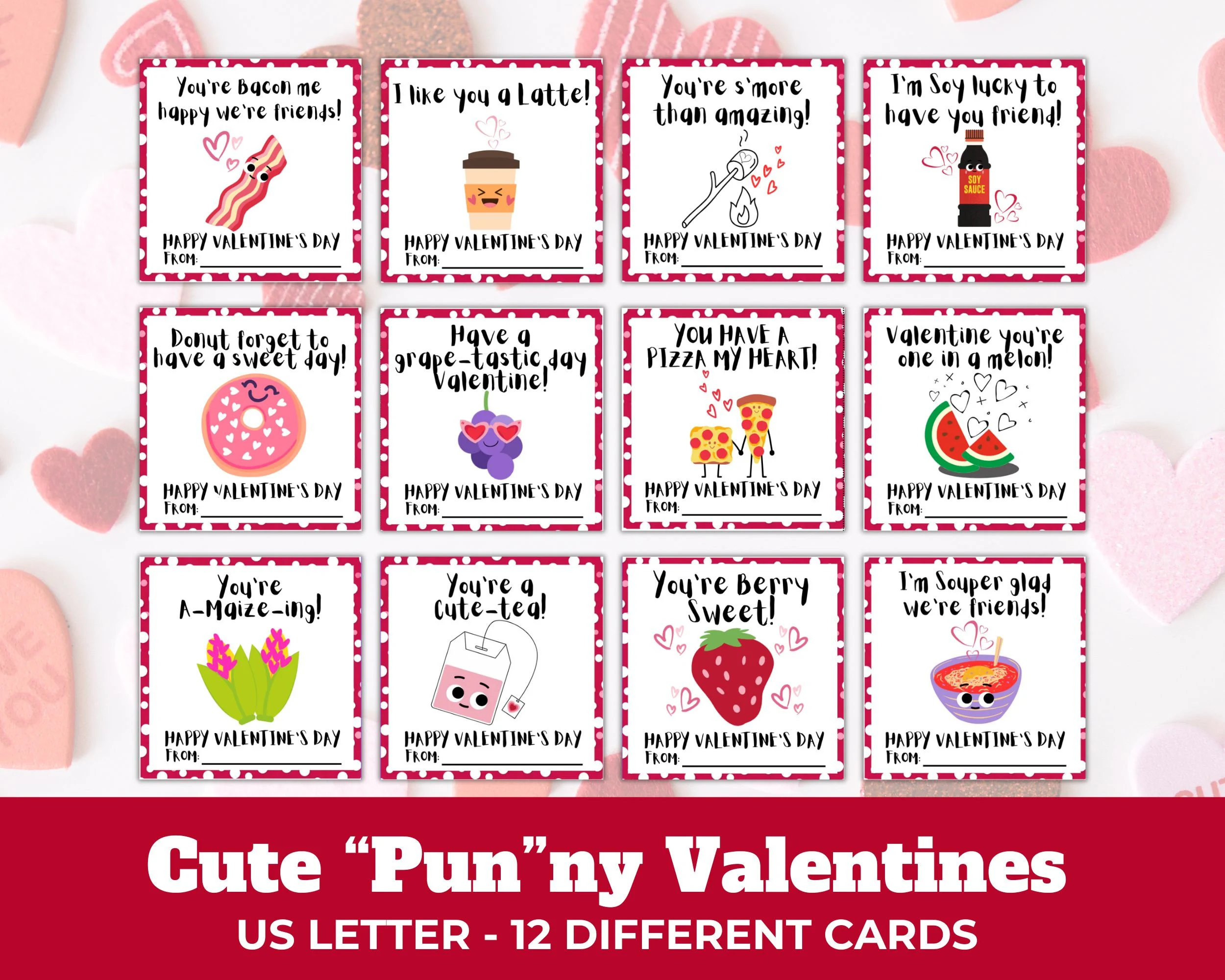 12 Punny Printable Valentines Day Cards