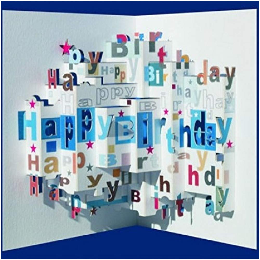 50194947 Ge Feng Amazing 3 D Pop Up Greeting Card Happy Birthday