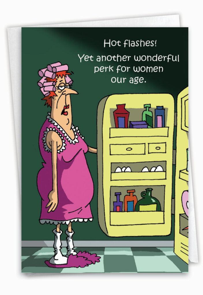 5352 Dt Walsh Hot Flash Birthday Greeting Card