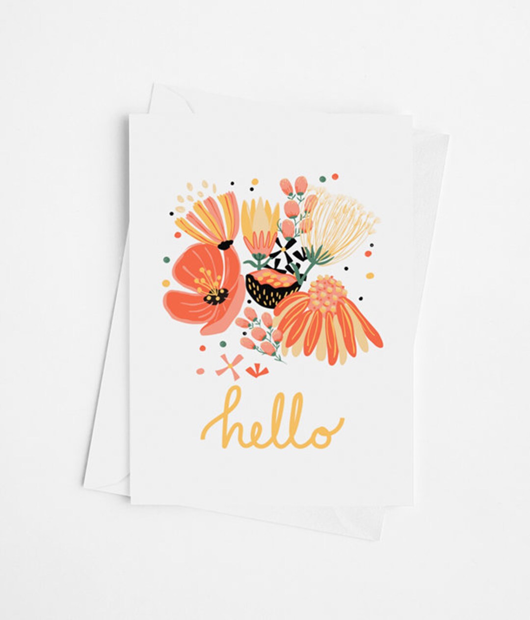 5x7 Folded Greeting Card Thinking Of You