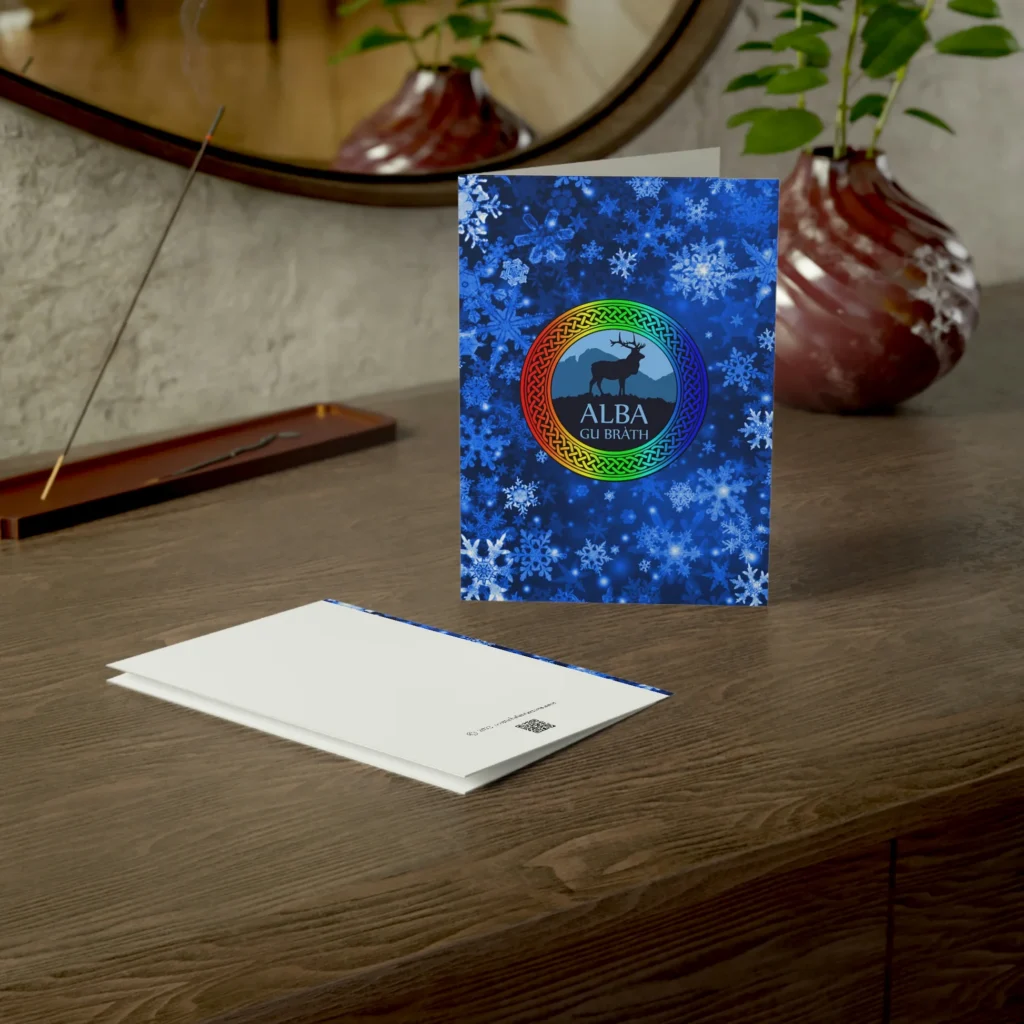 Alba Gu Brath Rainbow Knot Greeting Cards 1 10 30 And 50pcs Alba Gu Brath Rainbow Knot Greeting Cards 1 10 30 And 50pcs