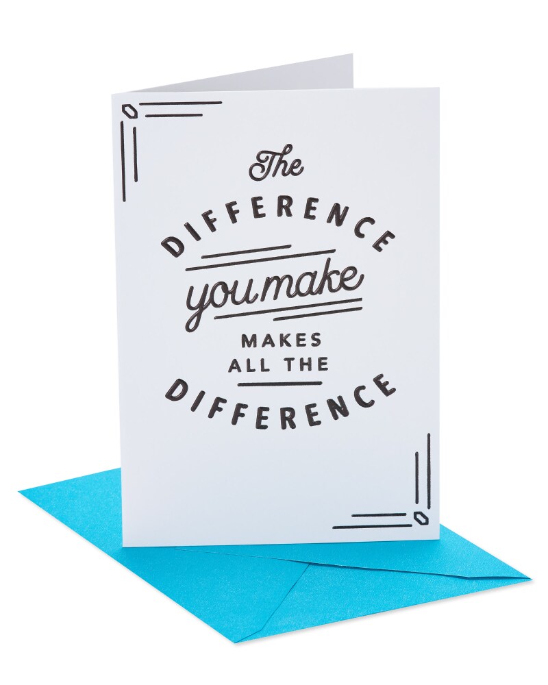 American Greetings E11 Thank You Card Difference You Make American Greetings E11 Thank You Card Difference You Make