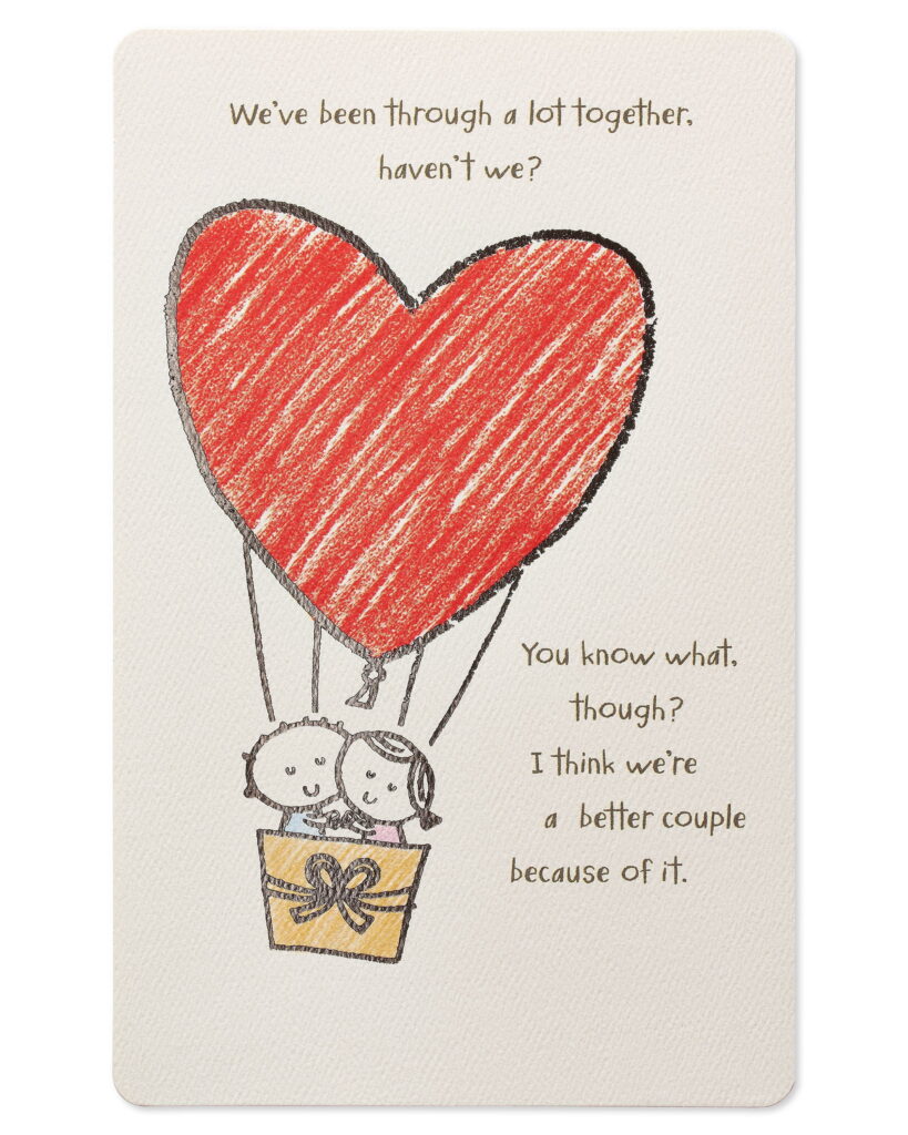 American Greetings Romantic Better Couple Thinking Of You Card With Foil