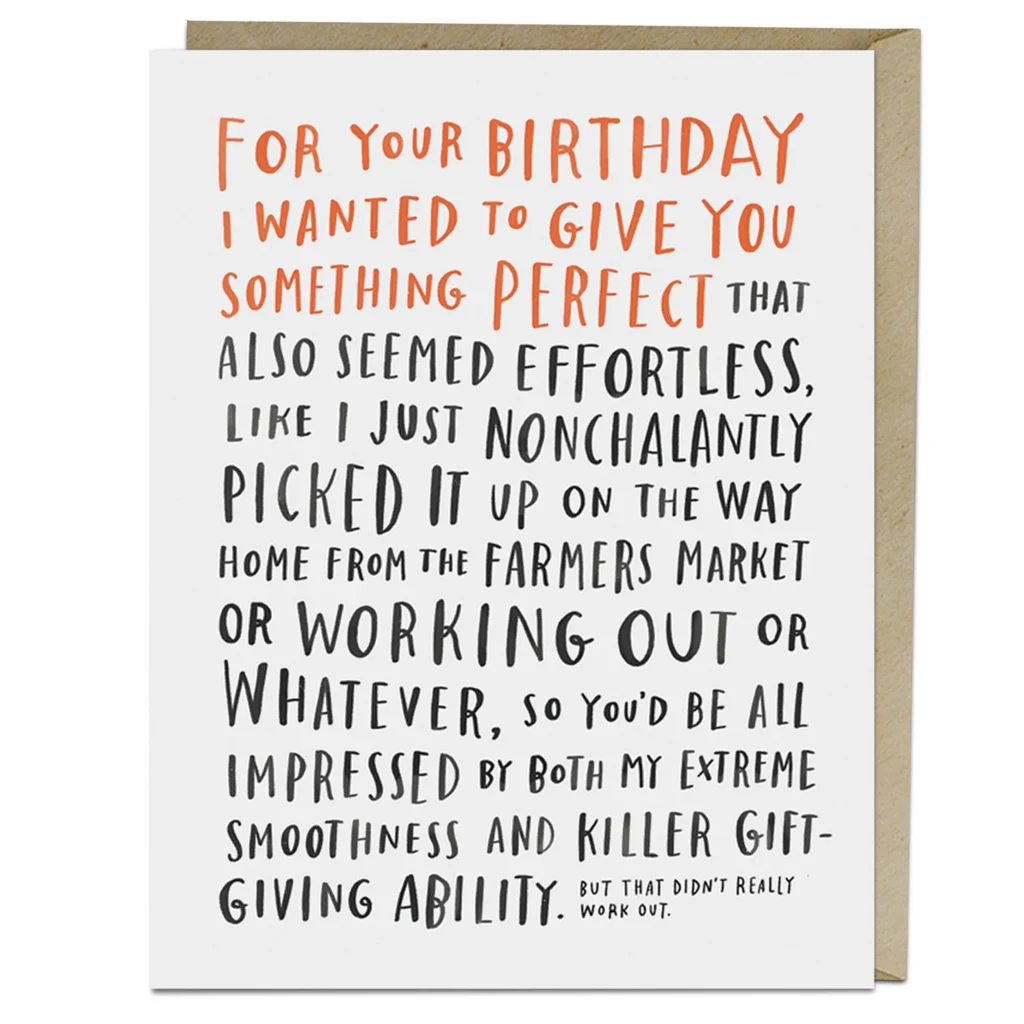 Awkward Birthday Card