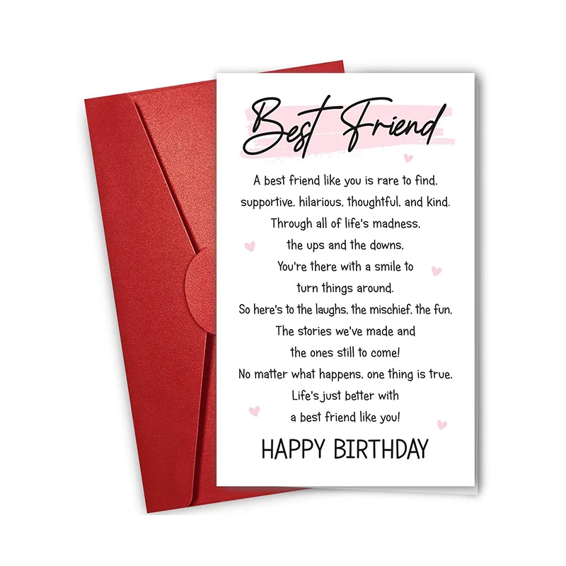 Best Friend Happy Birthday Greeting Card Best Friend Happy Birthday Greeting Card