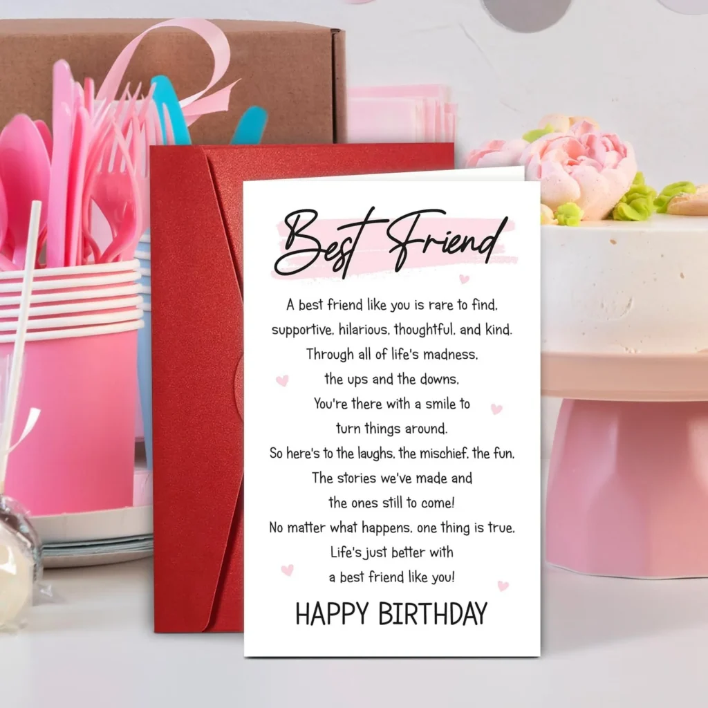 Best Friend Happy Birthday Greeting Card Best Friend Happy Birthday Greeting Card