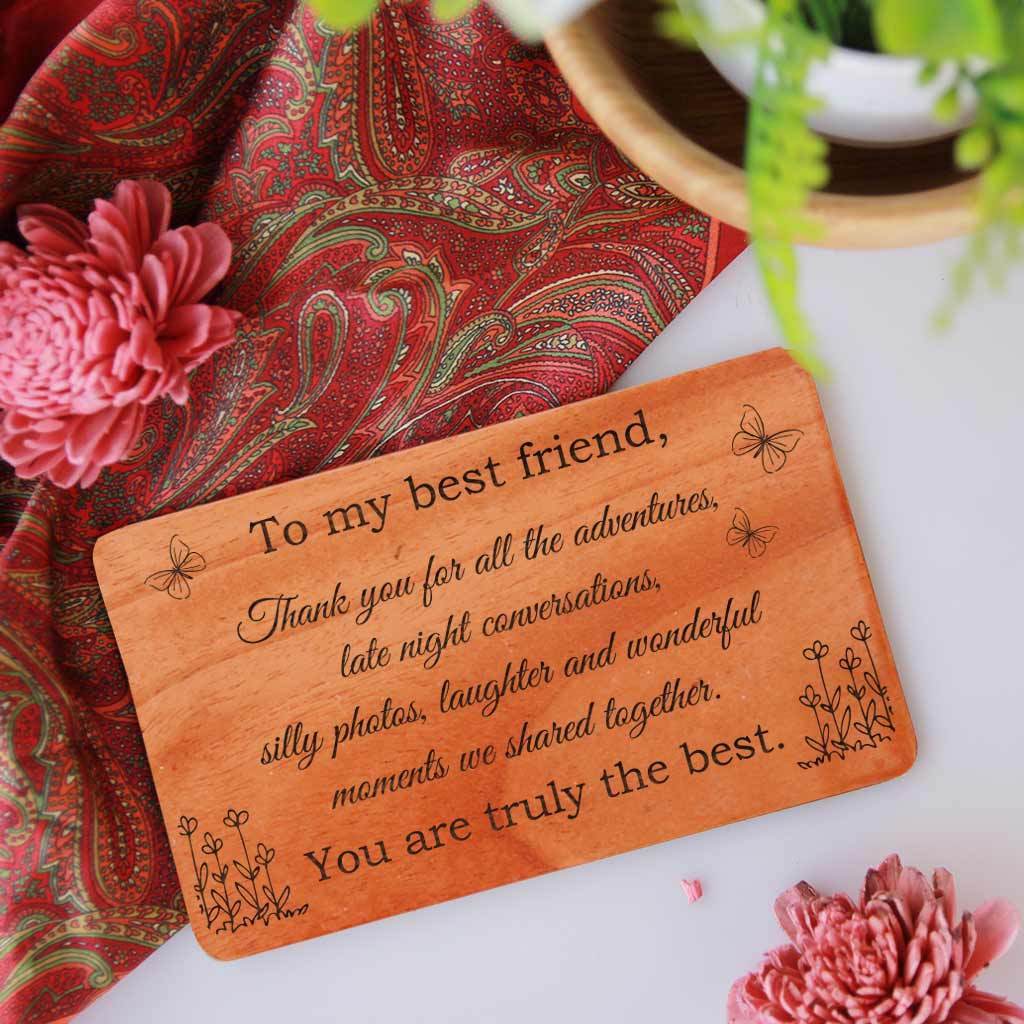 Best Friend Wooden Cards Best Friend Wooden Cards