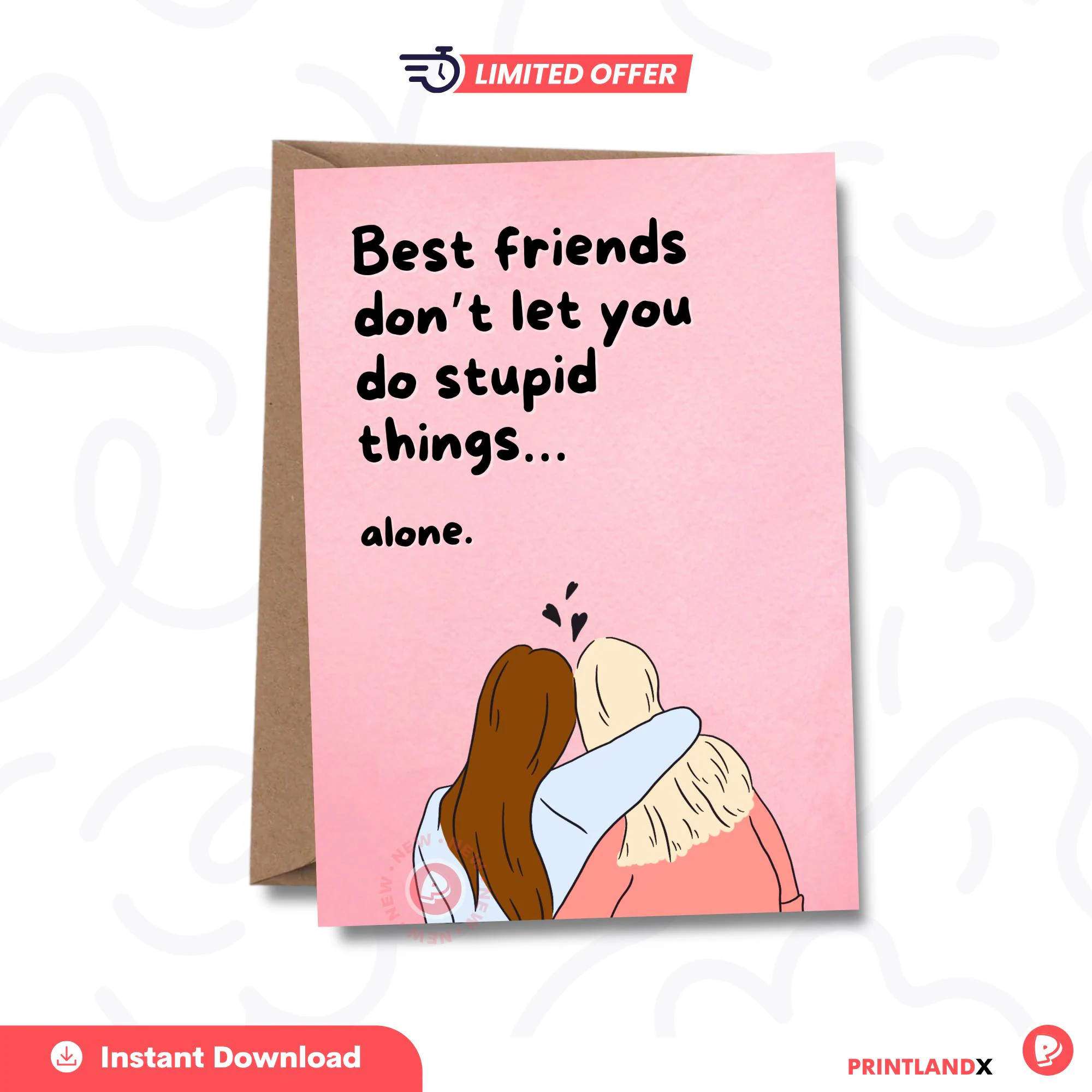 Best Friends Card Hilarious Bestie Card
