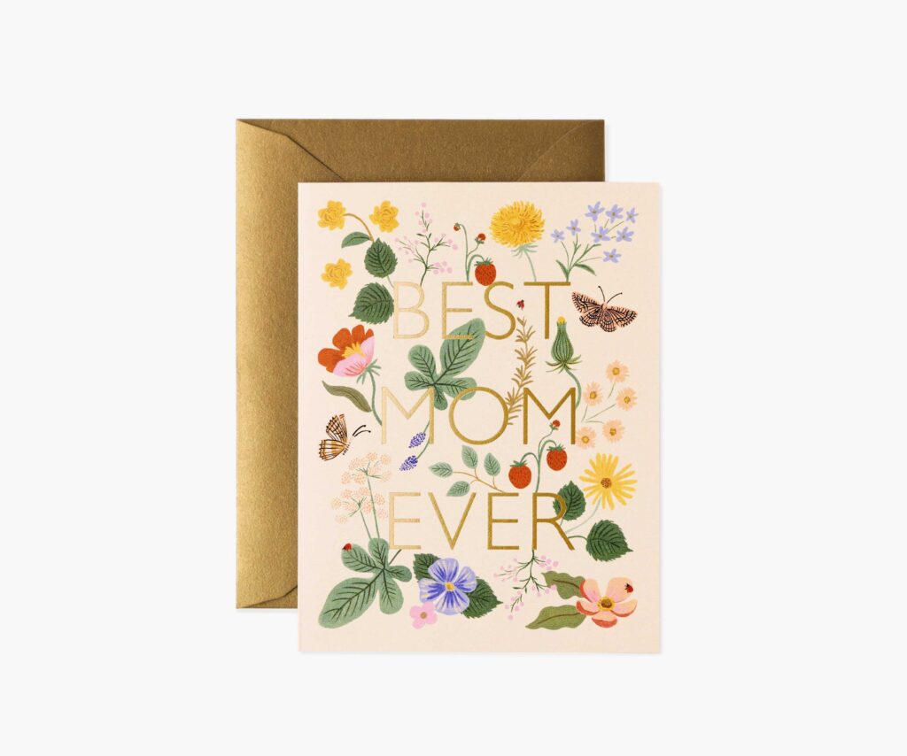 Best Mom Ever Greeting Card Best Mom Ever Greeting Card