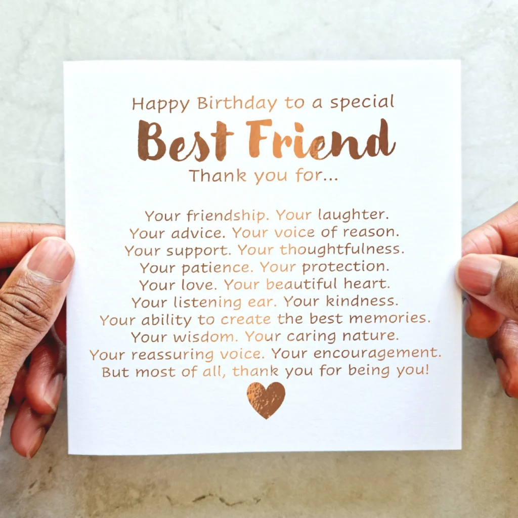 Bestie Birthday Card Birthday Card For Bestie Birthday Card Birthday Card For