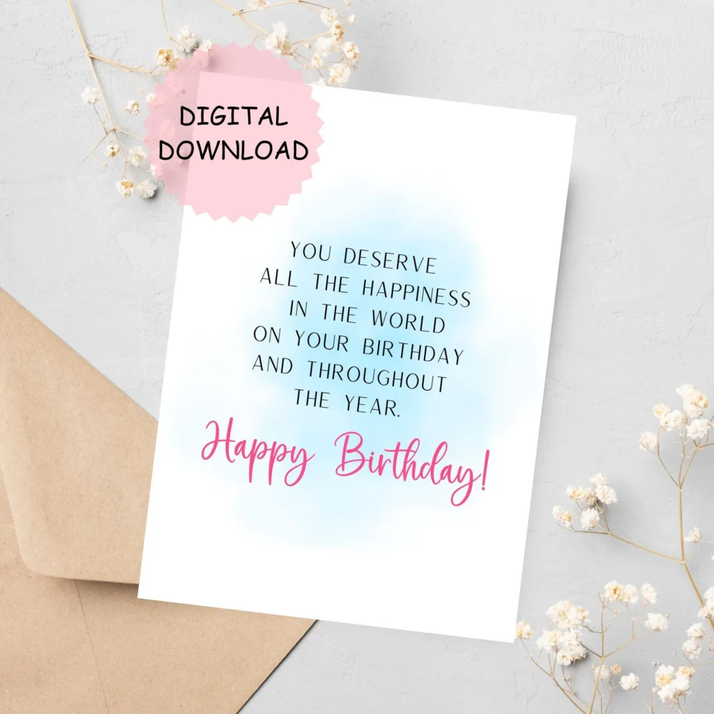 Birthday Printable Card Birthday Wishes Birthday Printable Card Birthday Wishes
