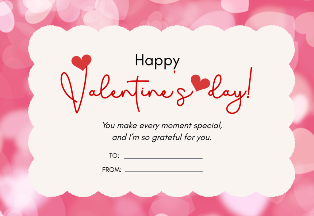 Blank Valentines Day Card Blank Valentines Day Card
