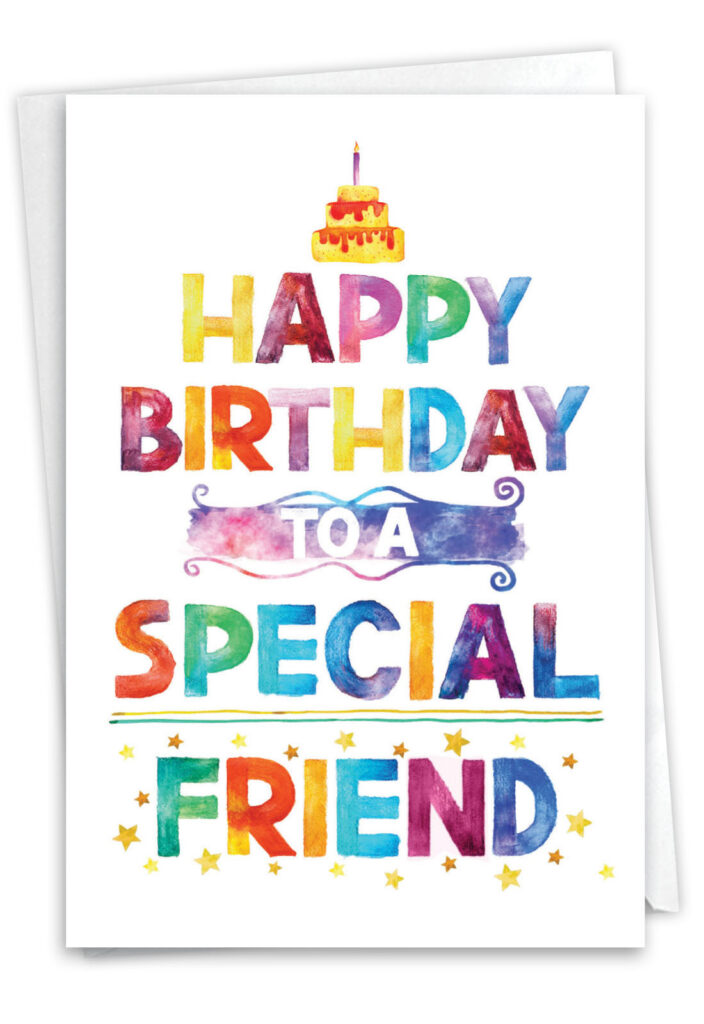 C10680bdg Special Friend Creative Birthday Paper Greeting Card Nobleworks C10680bdg Special Friend Creative Birthday Paper Greeting Card Nobleworks