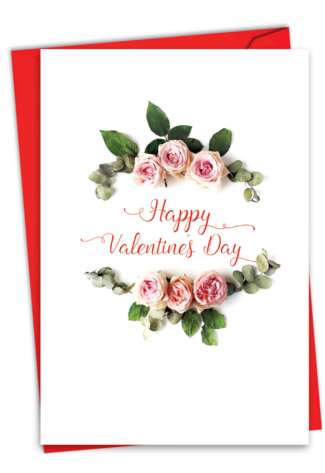 C4175avdg Elegant Flowers Stylish Valentines Day Paper Card Nobleworks