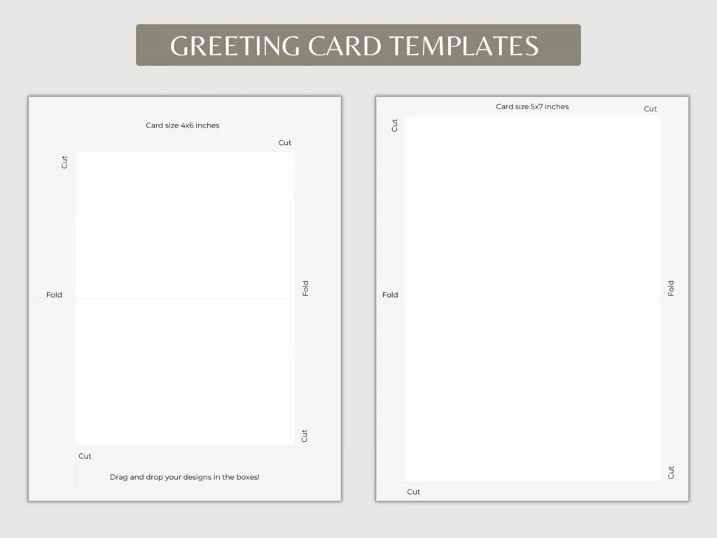 Canva Greeting Card Template 4x6 5x7
