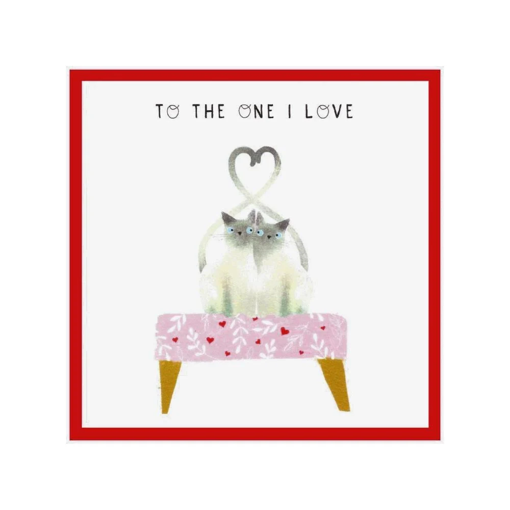 Cinnamon Aitch Greeting Card Love Cats Cinnamon Aitch Greeting Card Love Cats