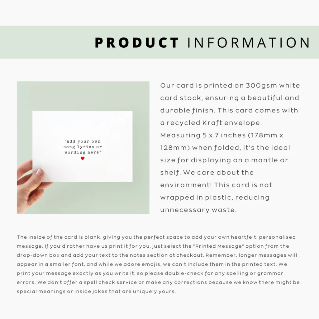 Custom Text Card Fully Customisable Card Custom Text Card Fully Customisable Card