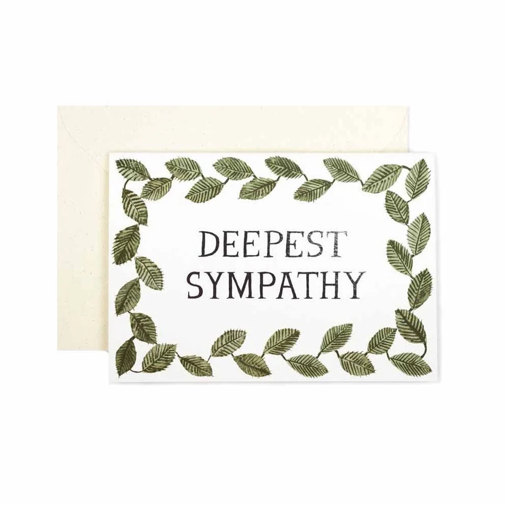 Deepest Sympathy Foiled Card Deepest Sympathy Foiled Card