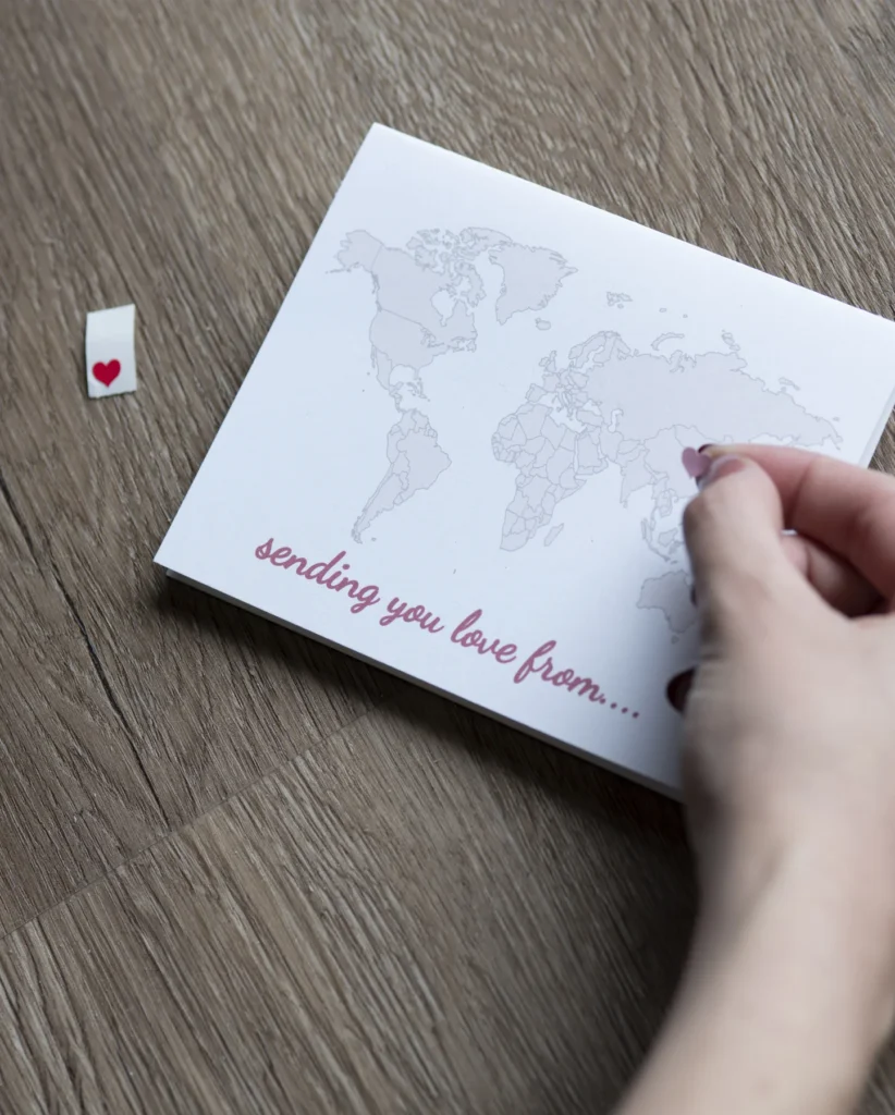 Diy Heart Long Distance Greeting Card Diy Heart Long Distance Greeting Card