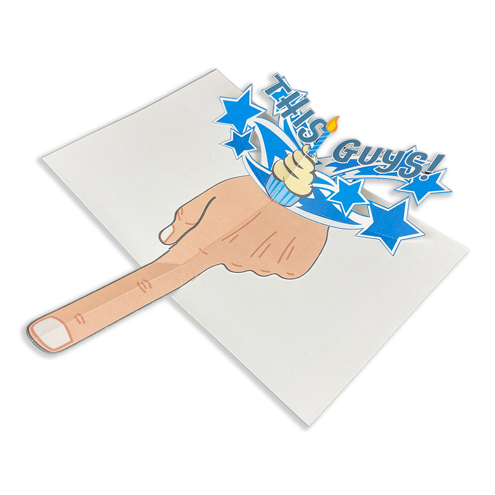 Finger Point Pop Up Birthday Card
