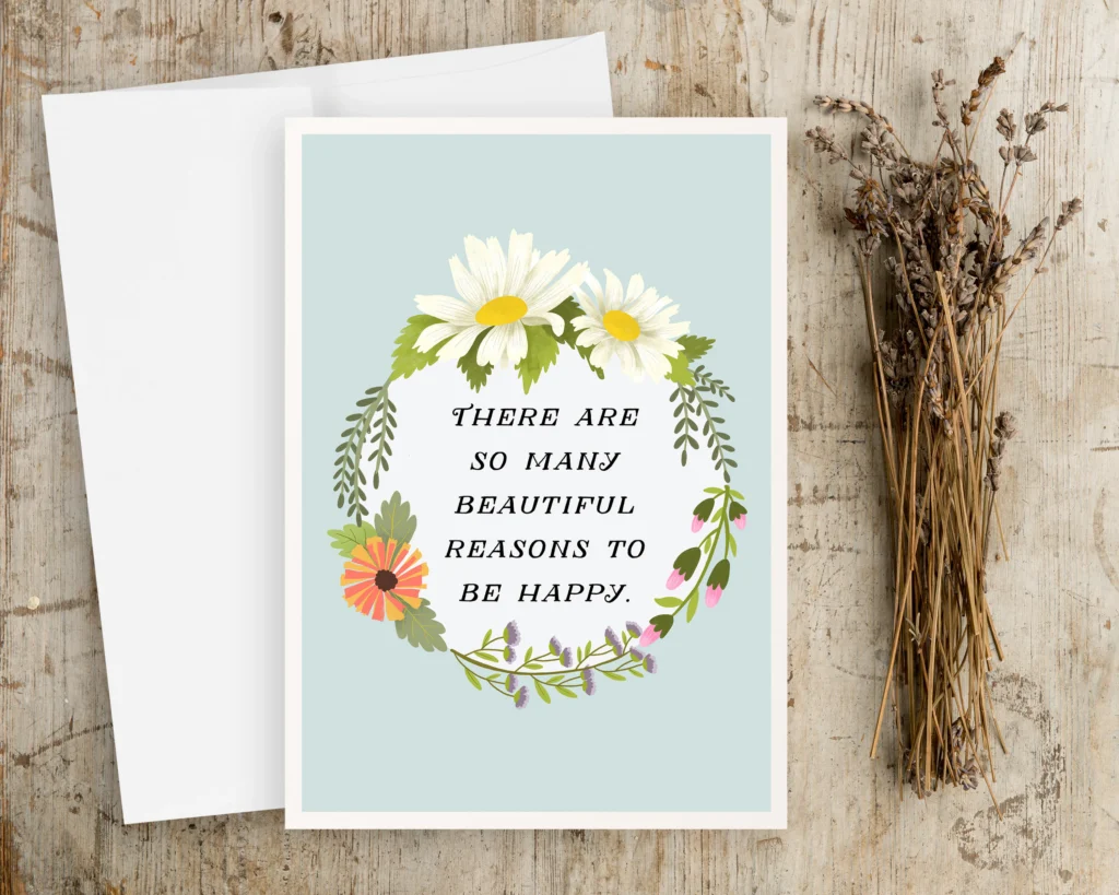 Floral Quote Greeting Cards Quote Note Floral Quote Greeting Cards Quote Note