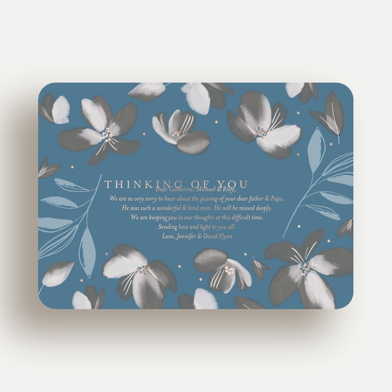 Flowery Flourishes Sympathy Card Flowery Flourishes Sympathy Card