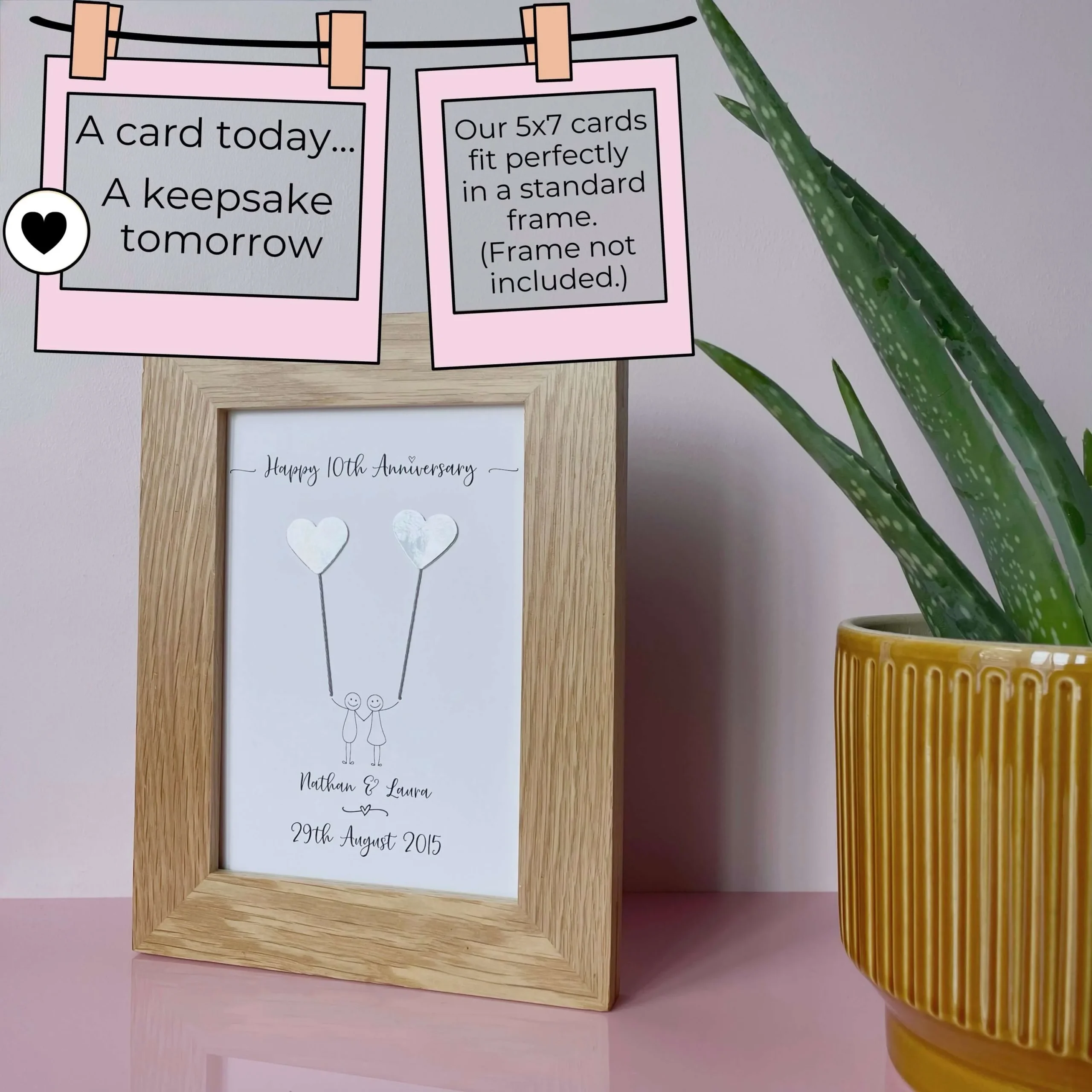 Framing Special Personalised Greeting Cards