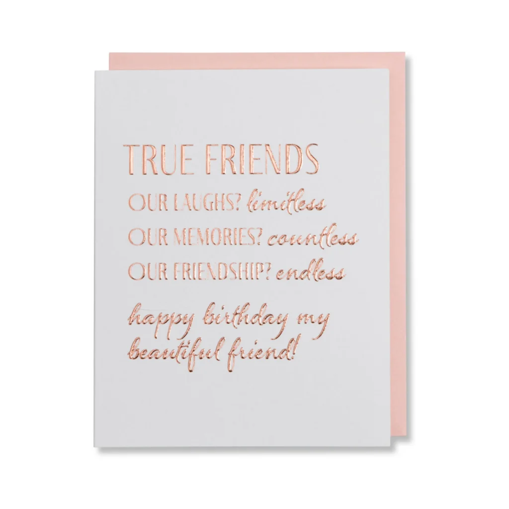 Friends Birthday Card True Friendship Friends Birthday Card True Friendship