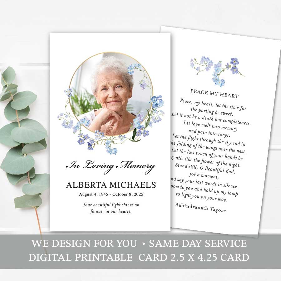 Funeral Memorial Services Keepsake Funeral Memorial Services Keepsake