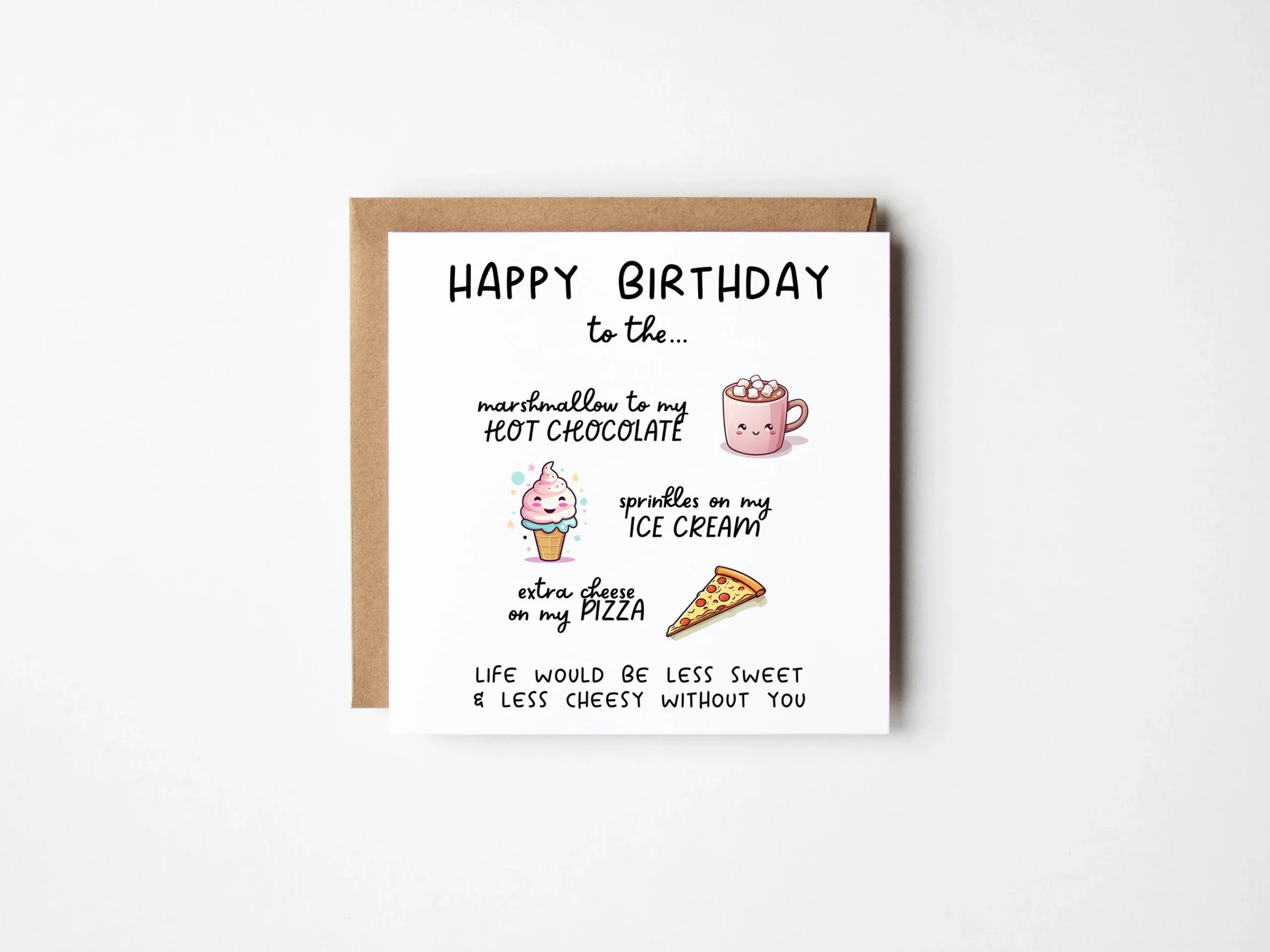 Funny Birthday Card For Bestie Cheesy