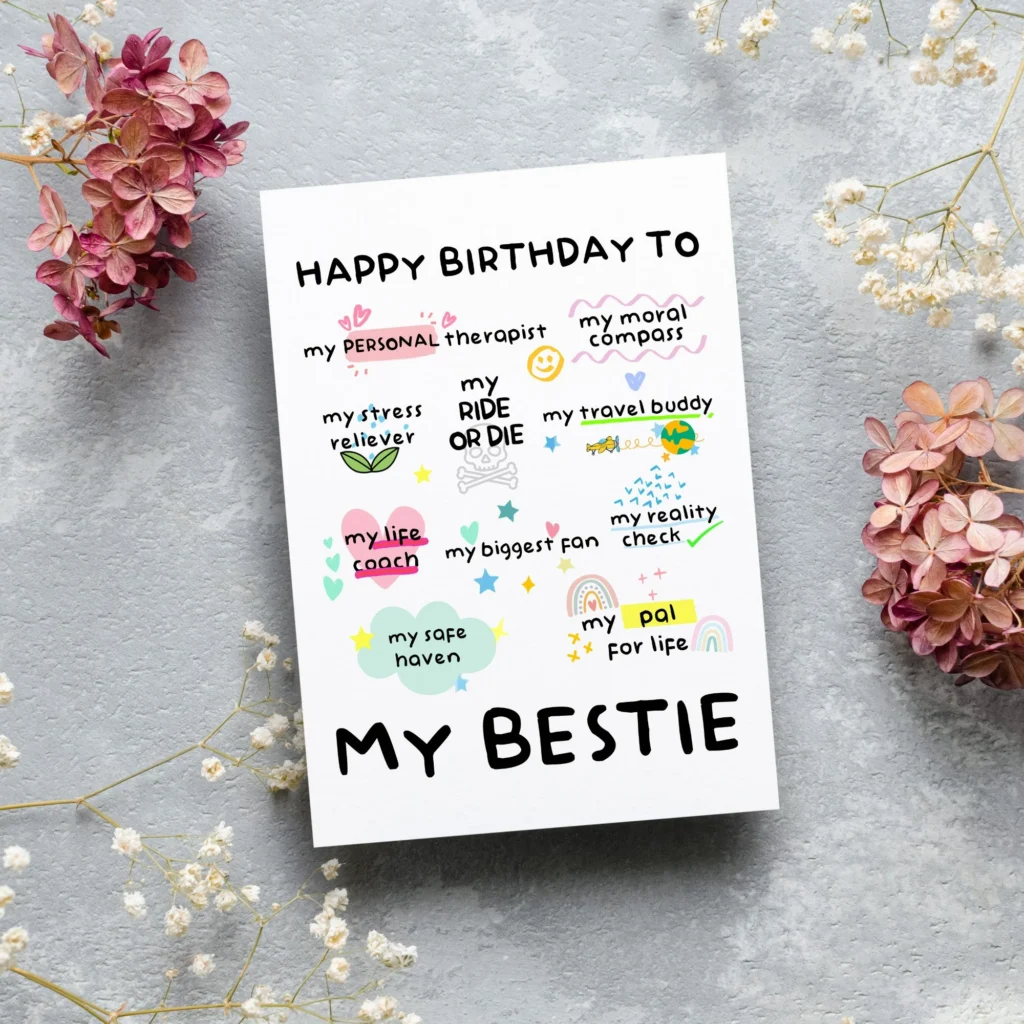 Funny Birthday Card For Bestie Unique Funny Birthday Card For Bestie Unique