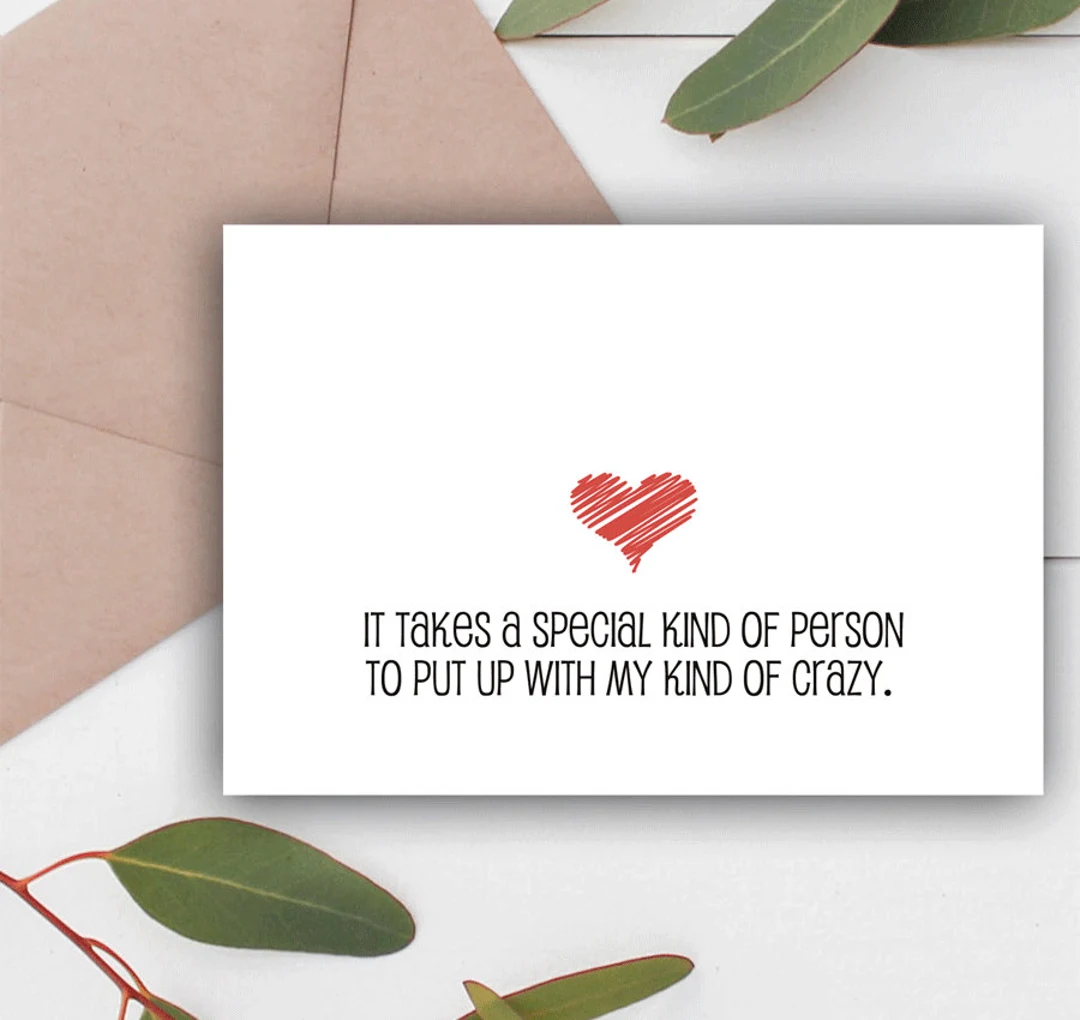 Funny Valentines Card Anniversary Card