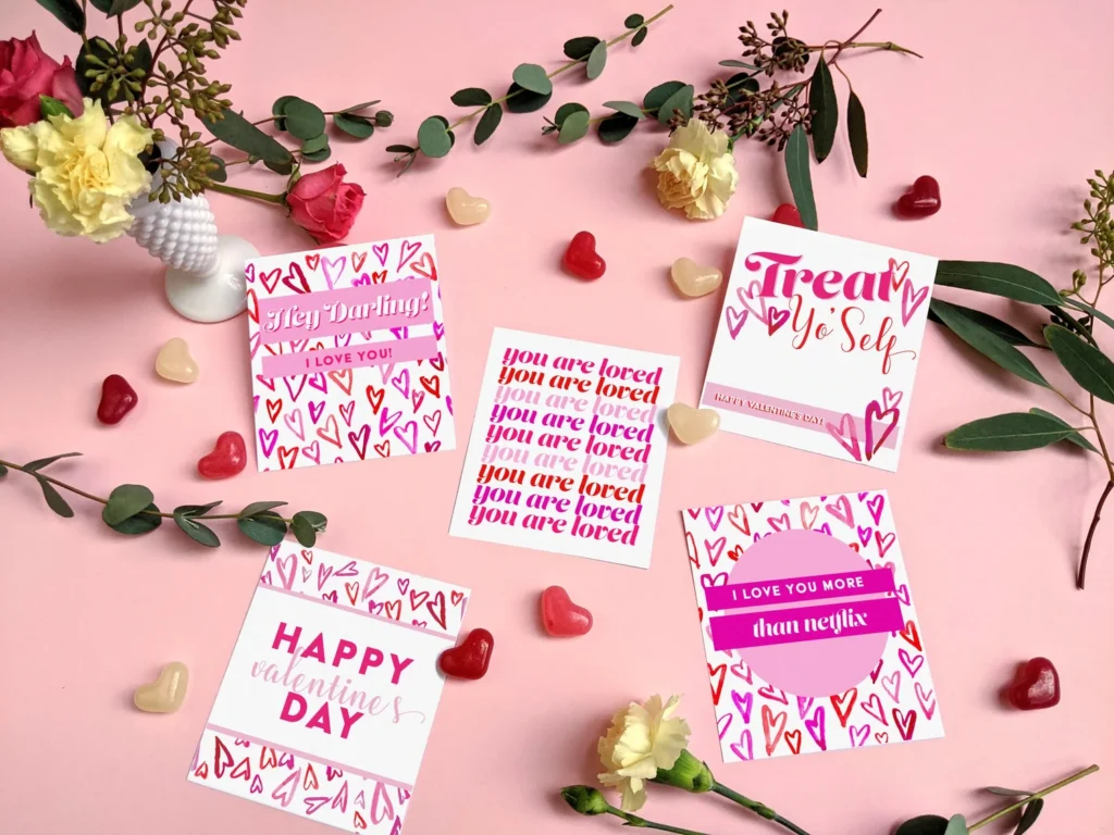 Galentines Day Mini Cards Digital Download 5dxcb Galentines Day Mini Cards Digital Download 5dxcb