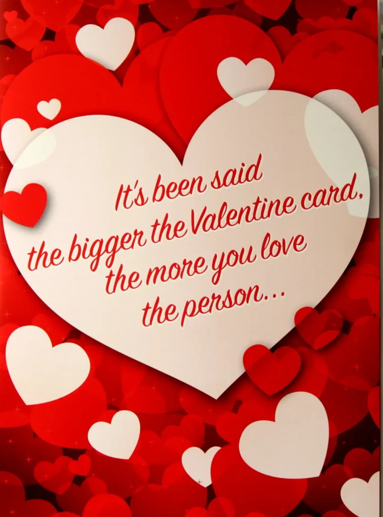 Giant Heart Valentines Day Greeting Card With Envelope 2 Giant Heart Valentines Day Greeting Card With Envelope 2