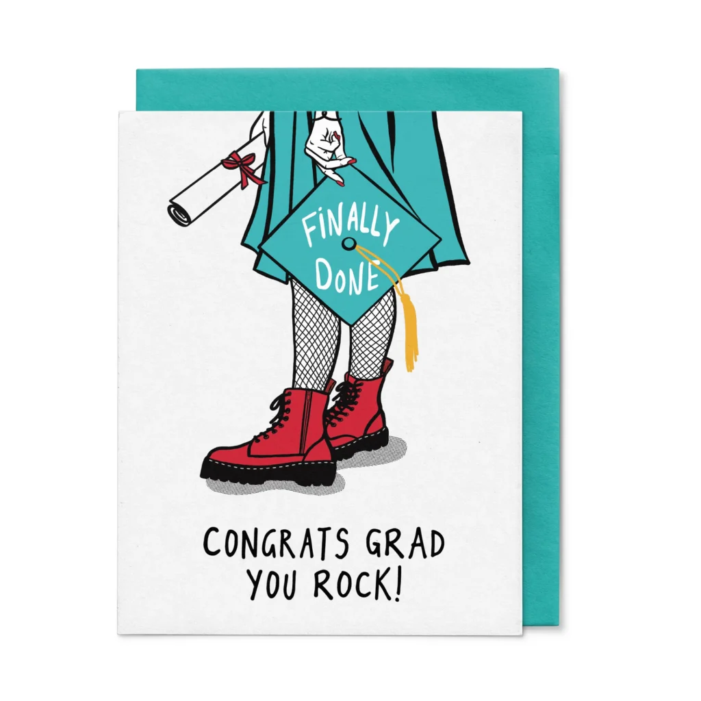 Grad You Rock Congratulations Card Grad You Rock Congratulations Card