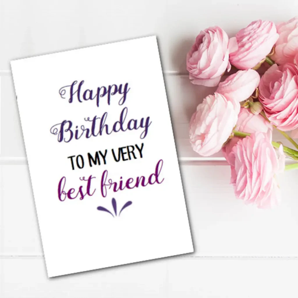 Greeting Card Happy Birthday Best Friend Greeting Card Happy Birthday Best Friend