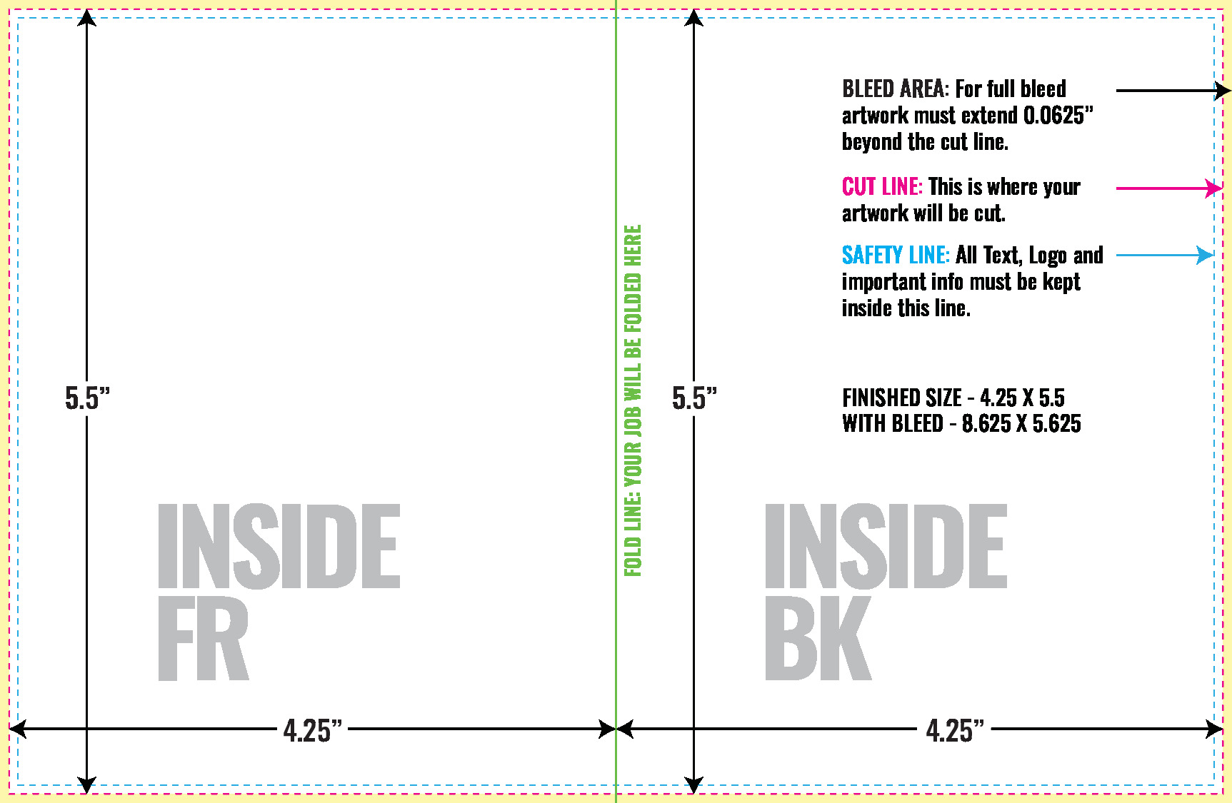 Greeting Card Layout Template 5 5x8 5 Folded Vertical pdf