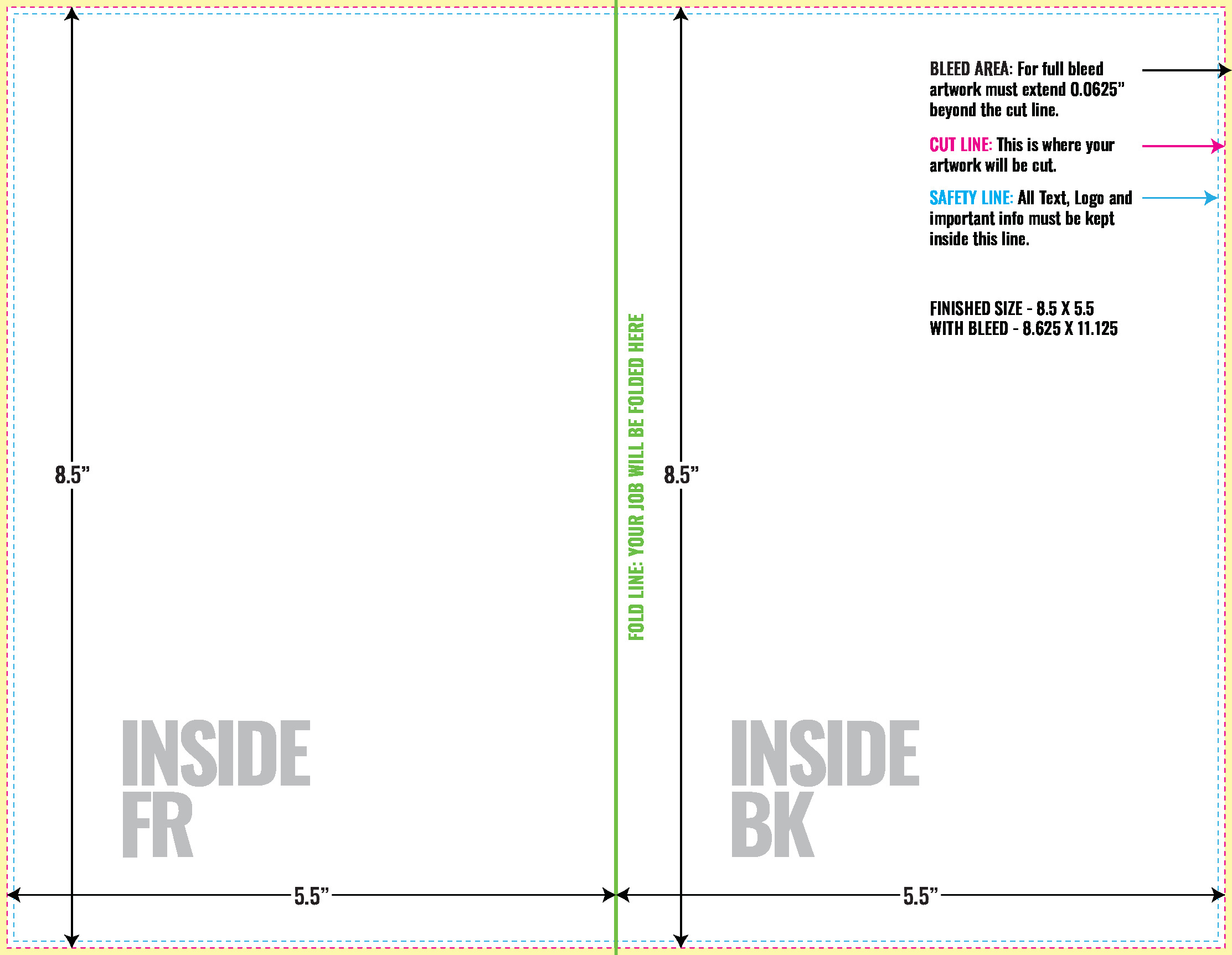 Greeting Card Layout Template 8 5x11 Folded Vertical pdf