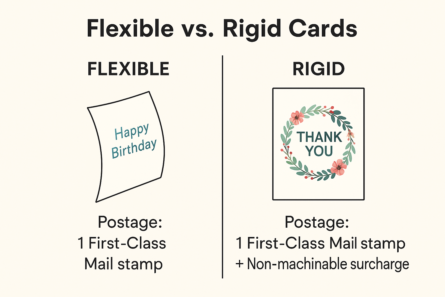 Greeting Card Postage Guide USA