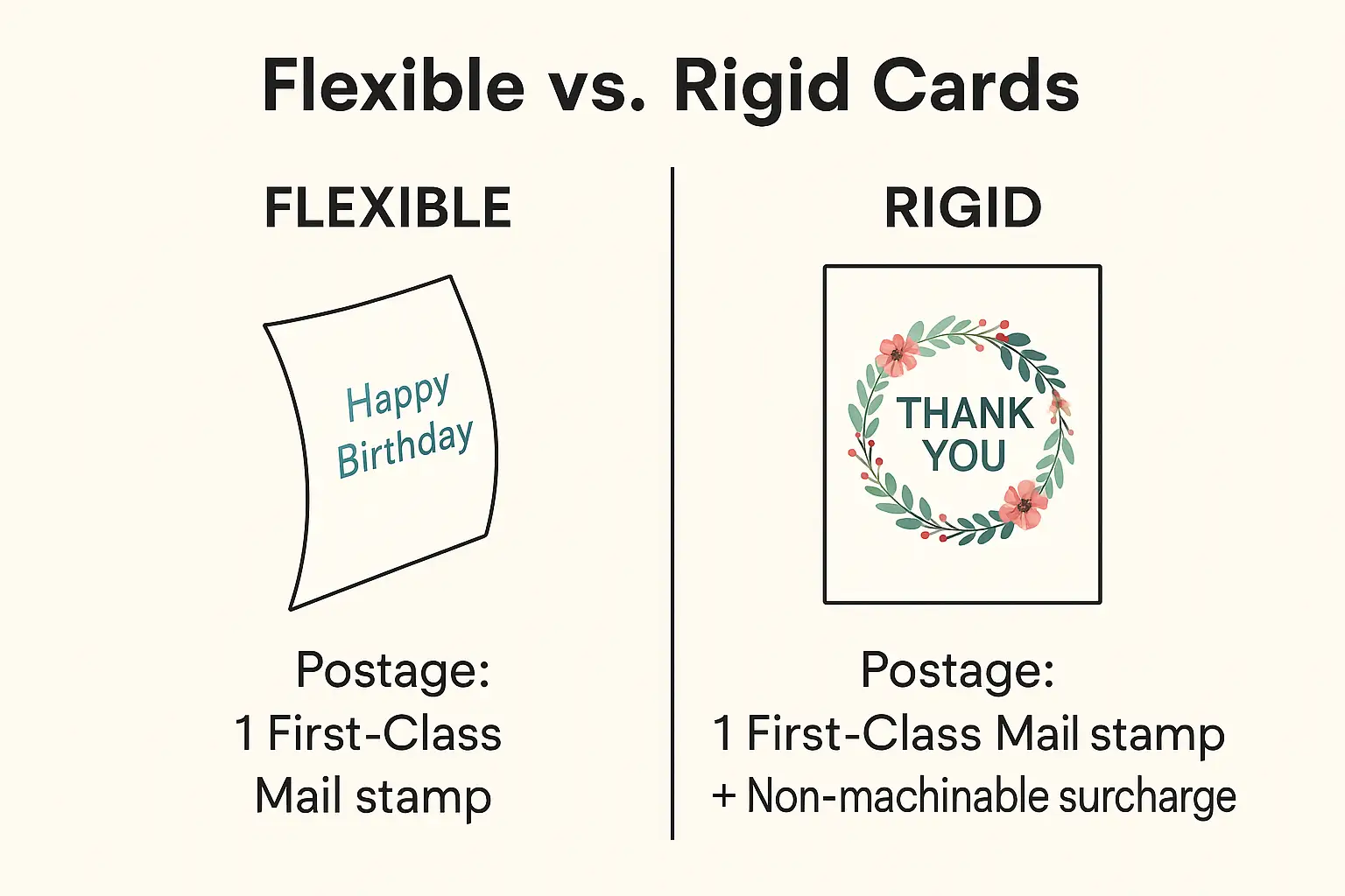 Greeting Card Postage Guide USA