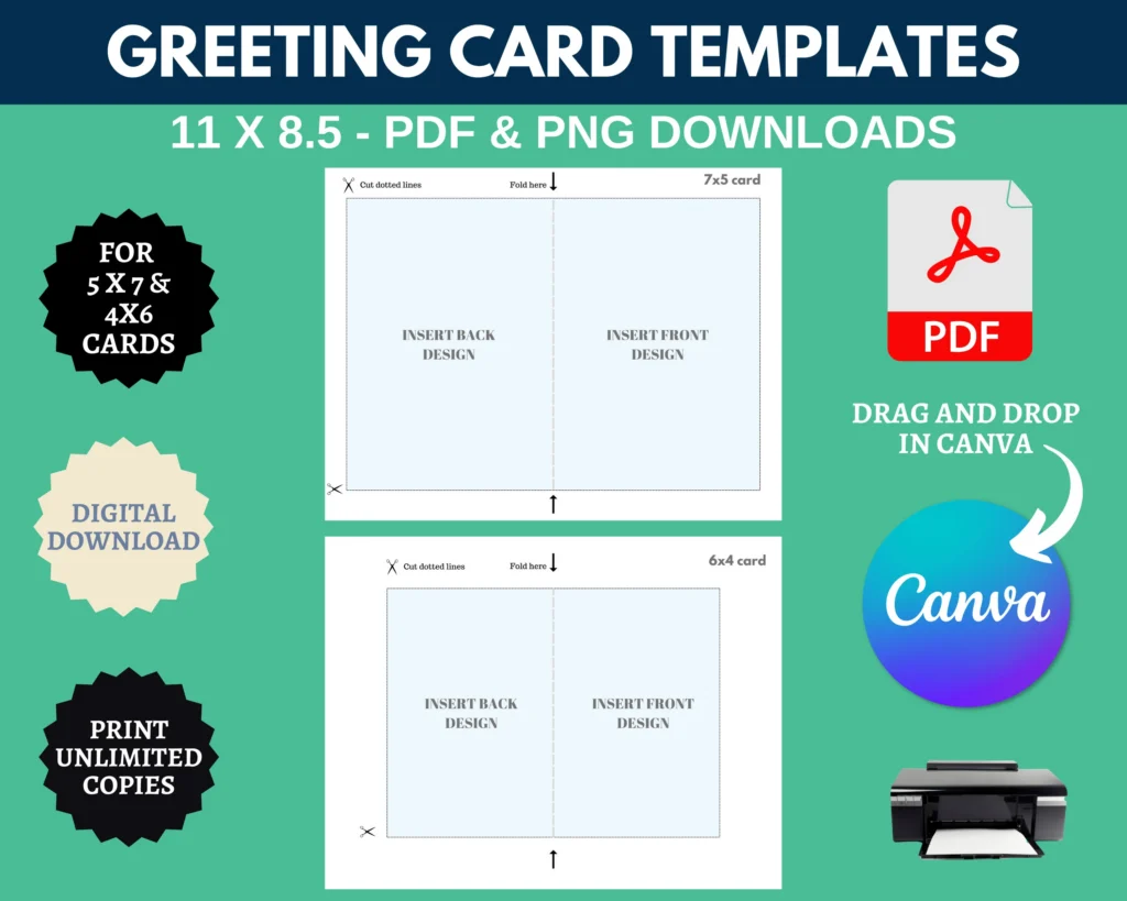 Greeting Card Template 4x6 5x7 Canva Pdf Greeting Card Template 4x6 5x7 Canva Pdf