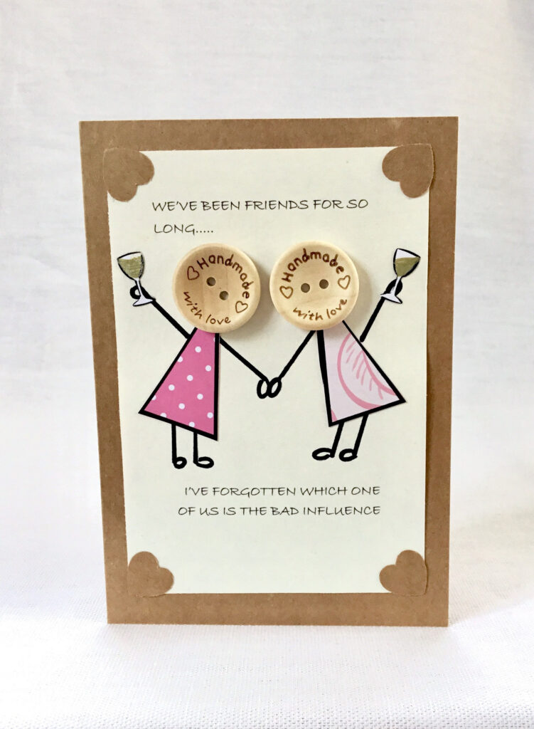 Handmade Button Best Friend Birthday