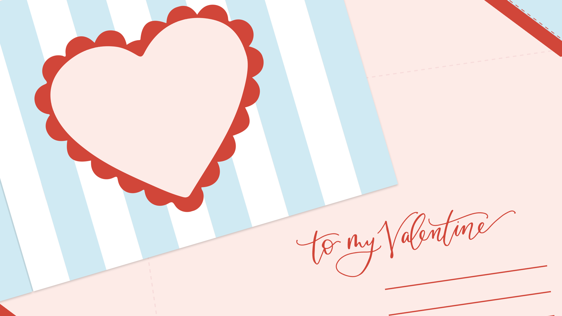 Handmade Valentine Cards Calligraphy Hand Lettering