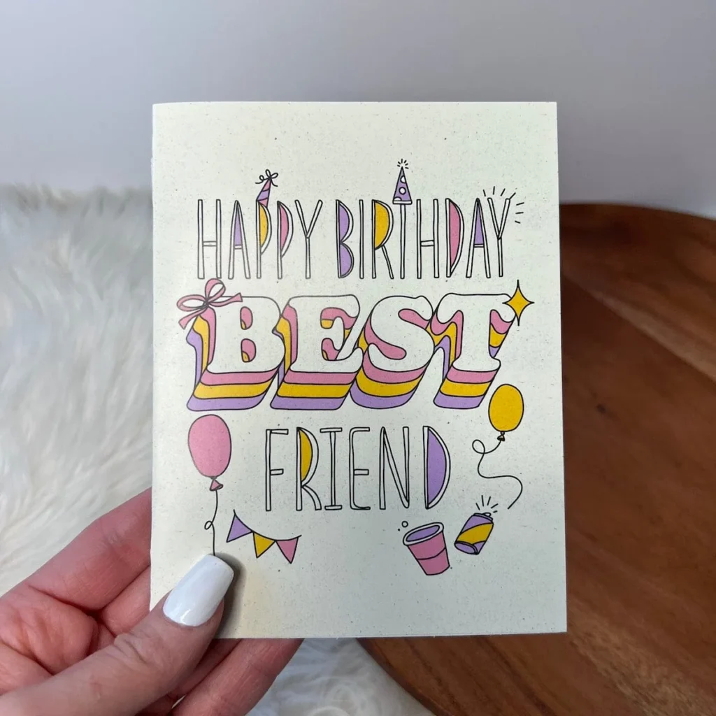 Happy Birthday Best Friend Card Happy Birthday Best Friend Card