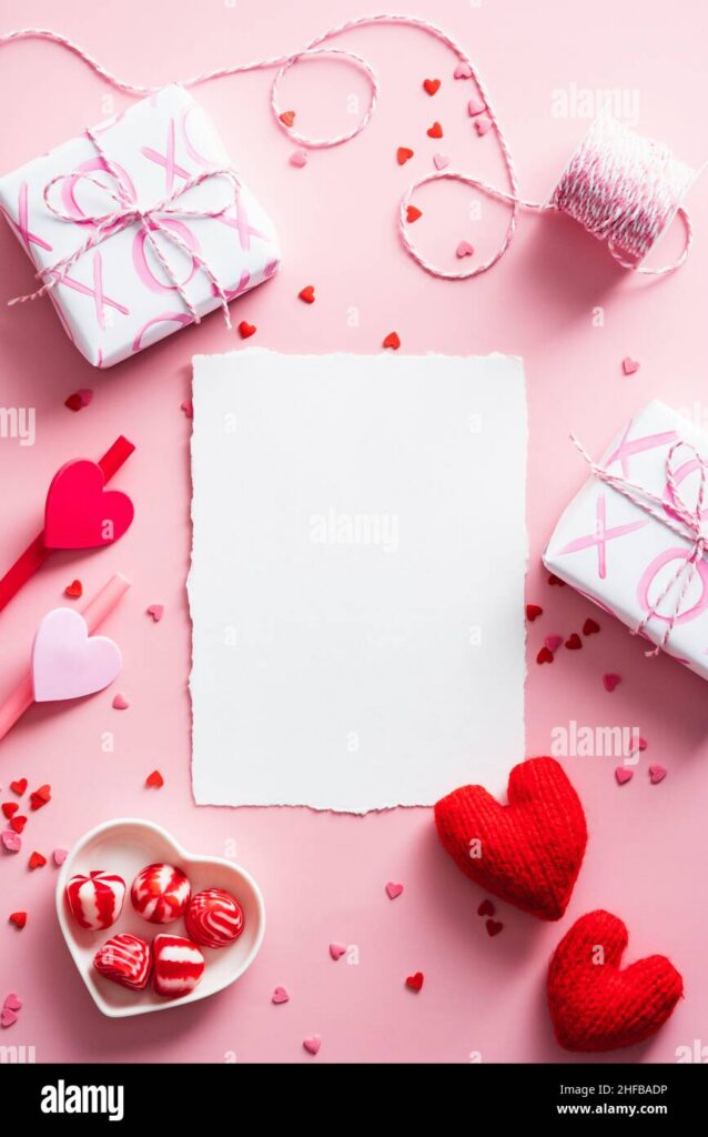 Happy Valentines Day Composition Blank Greeting Card Mockup Gift Boxes Red Hearts Confetti On Pink Background Image456939106 Happy Valentines Day Composition Blank Greeting Card Mockup Gift Boxes Red Hearts Confetti On Pink Background Image456939106