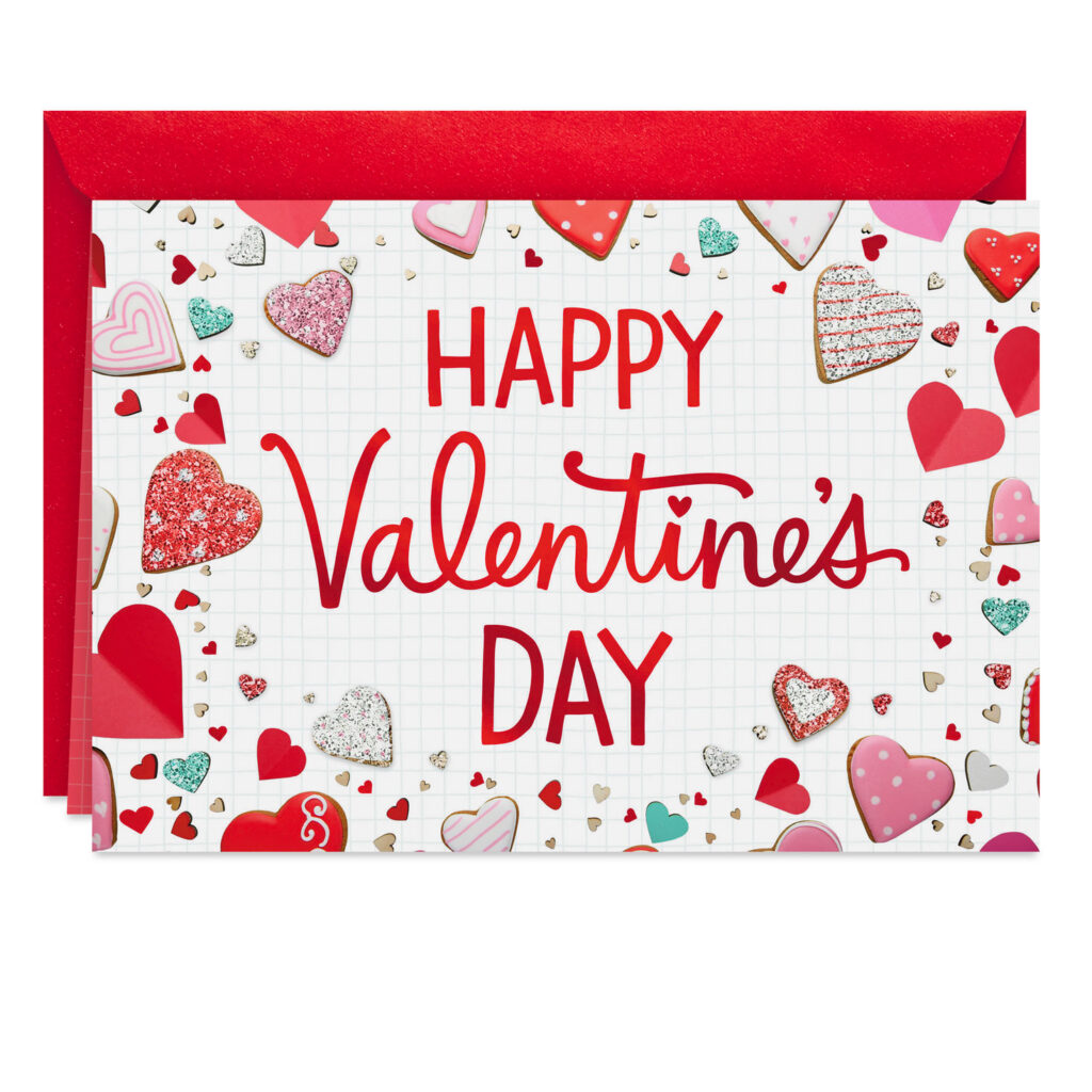 Heart Cookies Sweet Joys Valentines Day Card 200VV1382 Heart Cookies Sweet Joys Valentines Day Card 200VV1382