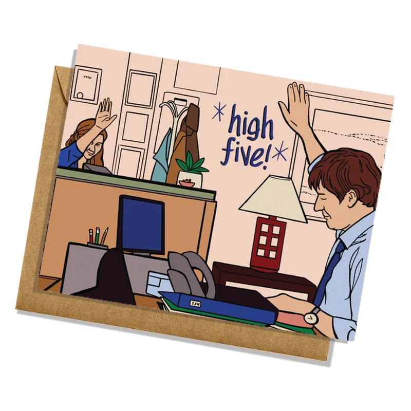 High Five The Office Card Jim And Pam