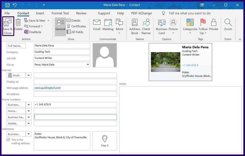 How To Create And Use Business Cards In Microsoft Outlook How To Create And Use Business Cards In Microsoft Outlook