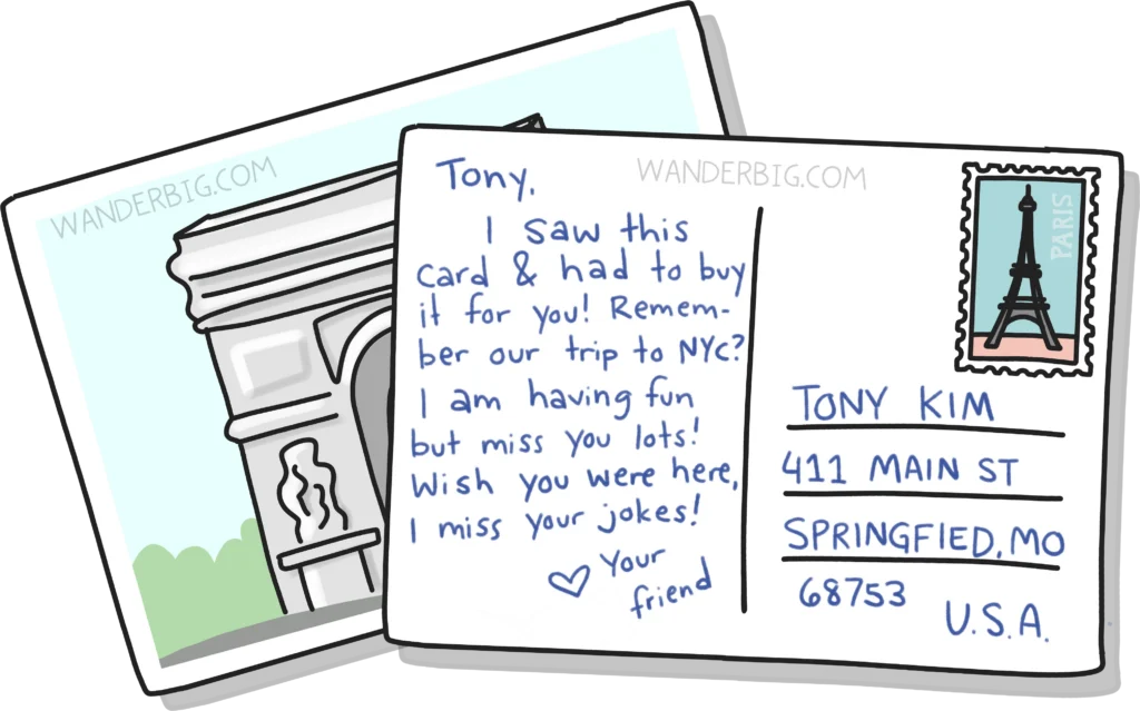 How To Write A Postcard How To Write A Postcard