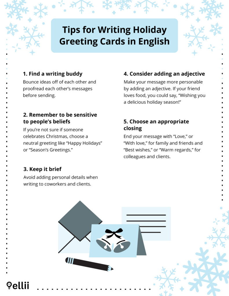 How To Write Holiday Greeting Cards In English How To Write Holiday Greeting Cards In English
